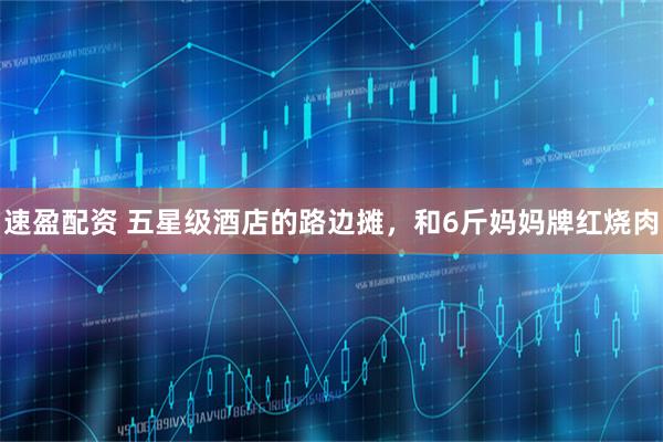 速盈配资 五星级酒店的路边摊，和6斤妈妈牌红烧肉